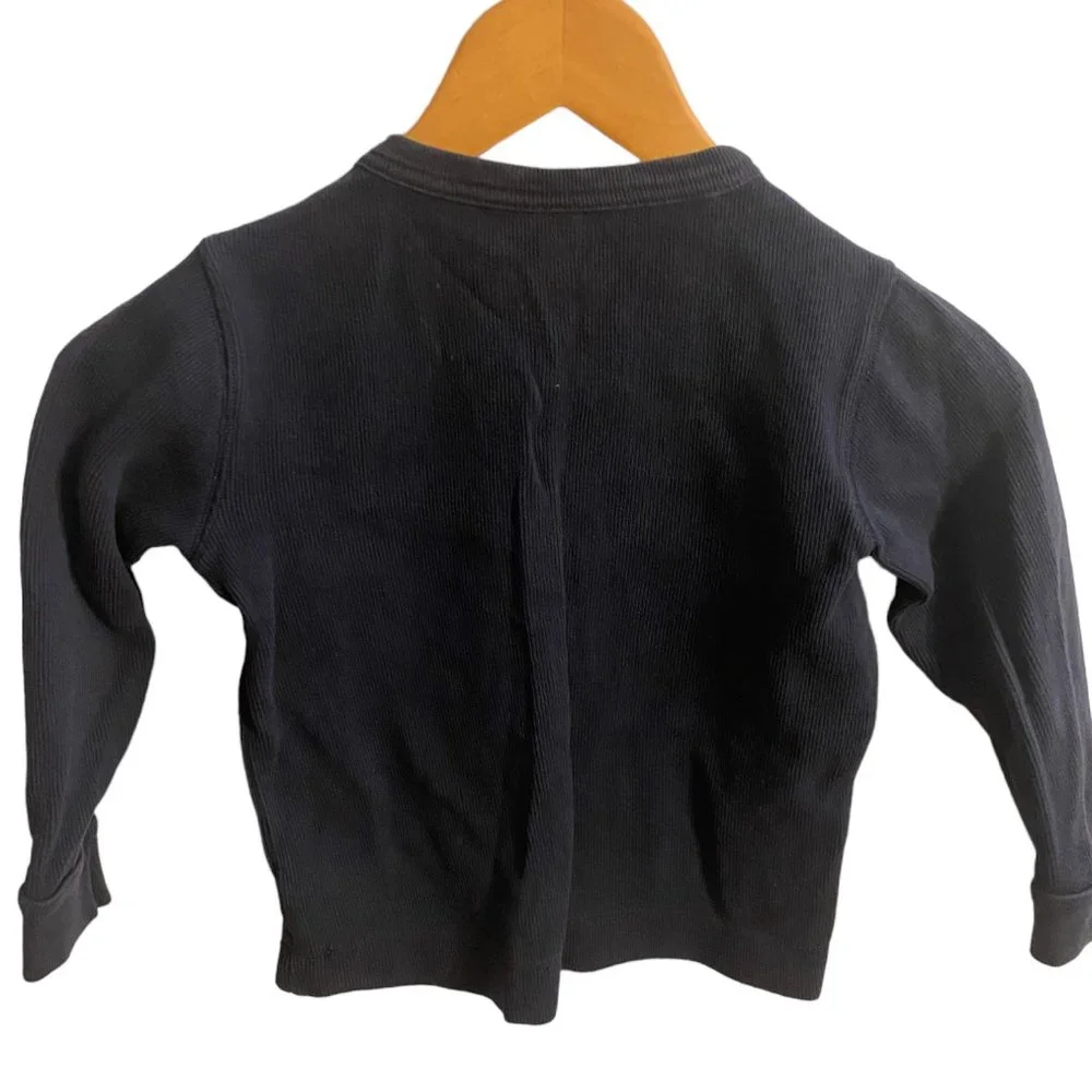 Baby Gap‎ Navy Blue Boy's ribbed crew neck long sleeve shirt size 4t